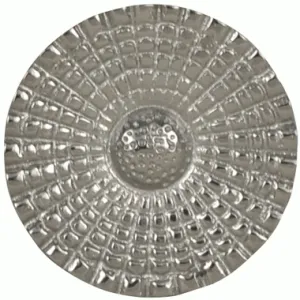 1 1/2 Solid Brass Art Deco Style Round Knob (Polished Chrome Finish)