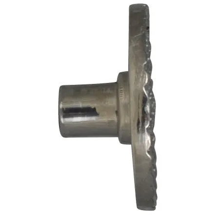1 1/2 Solid Brass Art Deco Style Round Knob (Polished Chrome Finish)