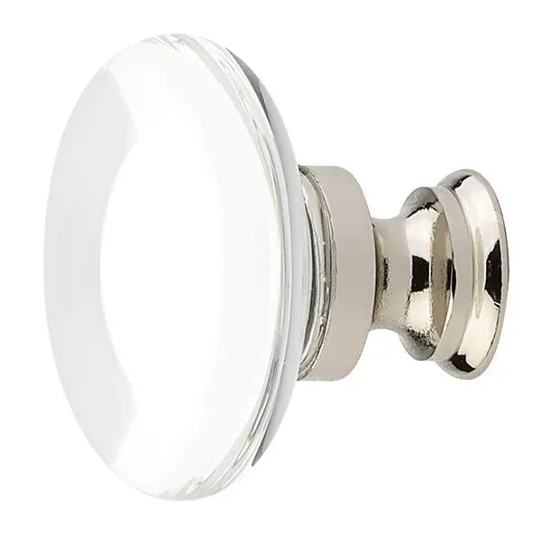 1 3/8 Inch Clear Crystal Glass Providence Cabinet & Furniture Knob