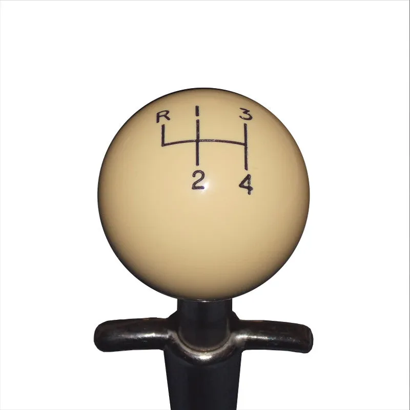 1-7/8 Ivory Muncie 4 speed Pattern Shift Knob