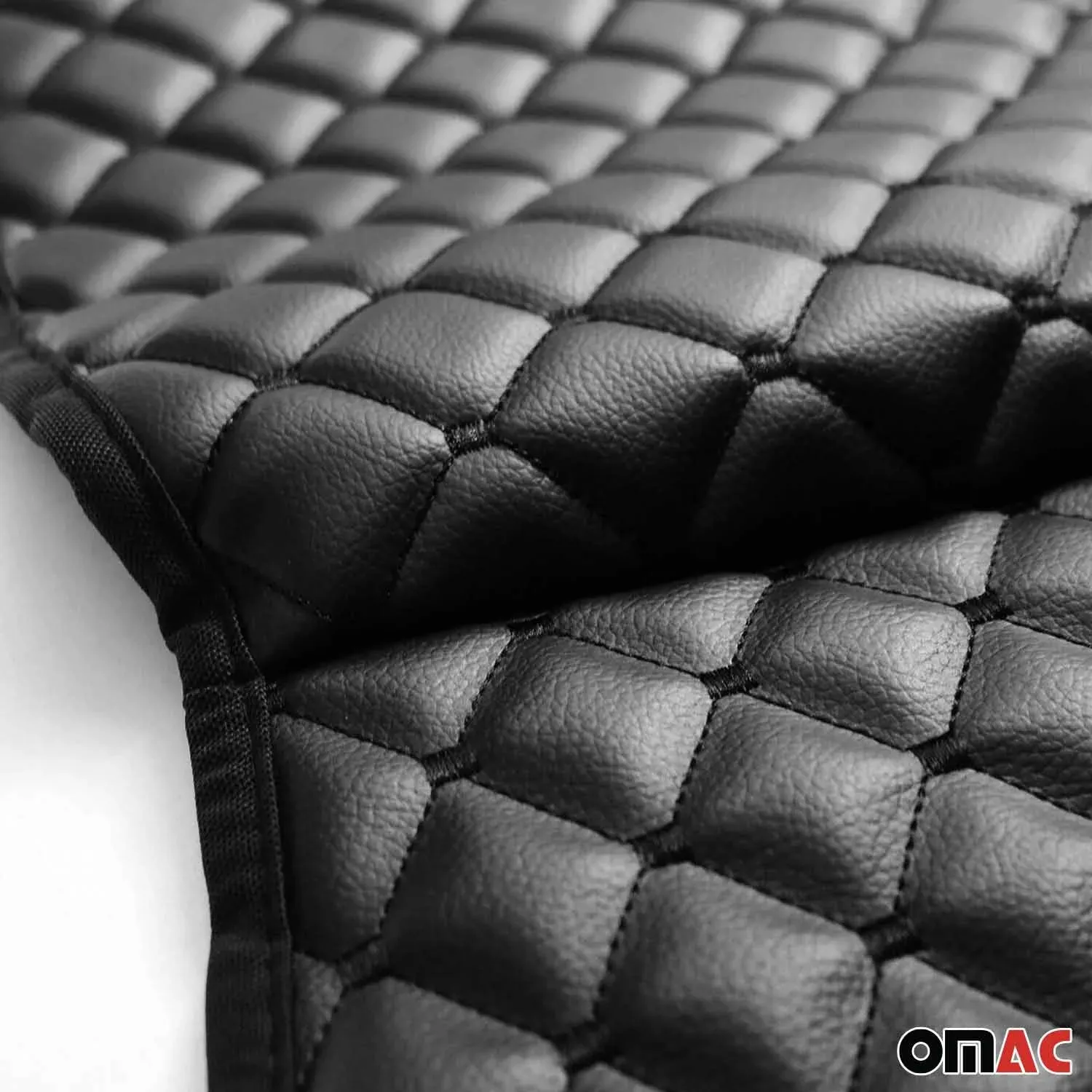 1996-2002 BMW Z3 Leather Breathable Front Seat Cover Pads Black