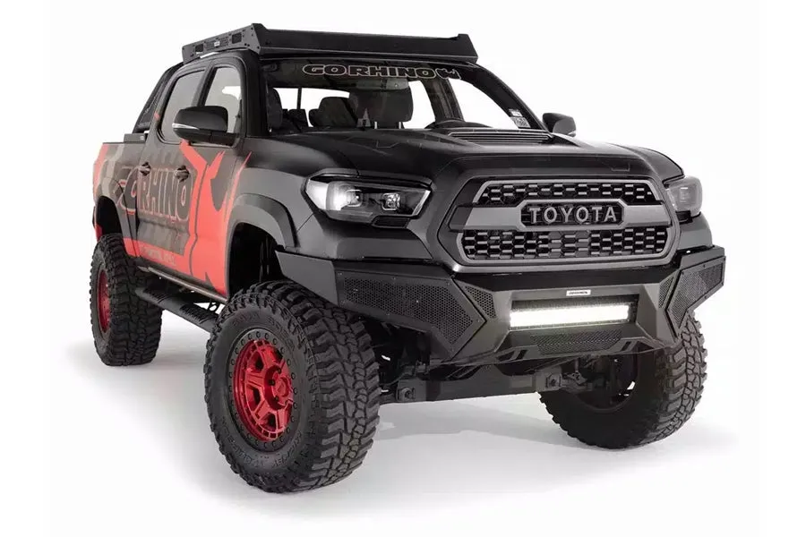 2016-23 Toyota Tacoma Go Rhino Front Bumper with Fixed Light Bar Mount