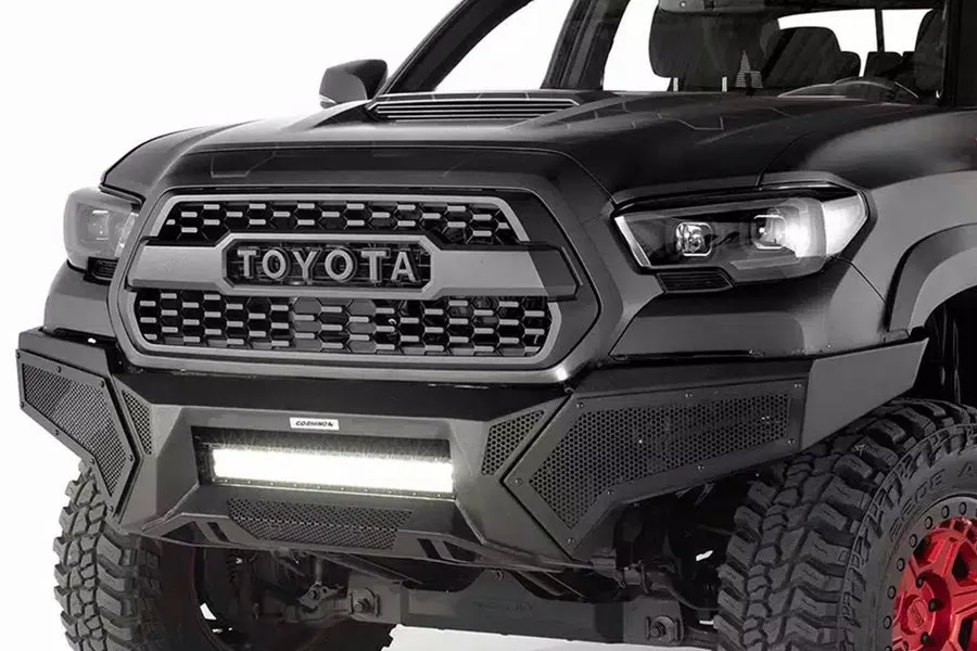 2016-23 Toyota Tacoma Go Rhino Front Bumper with Power Actuated Hide-Away Light Bar Mount