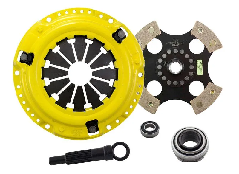 ACT Sport/Race Rigid 4 Pad Kit - 90-91 Honda Civic CRX D15 D16, 1989 Civic CRX 212mm Upgrade - HC4-SPR4