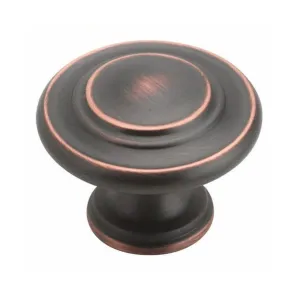 Amerock BP1586-ORB Oil Rubbed Bronze 3-Ring Cabinet Knob