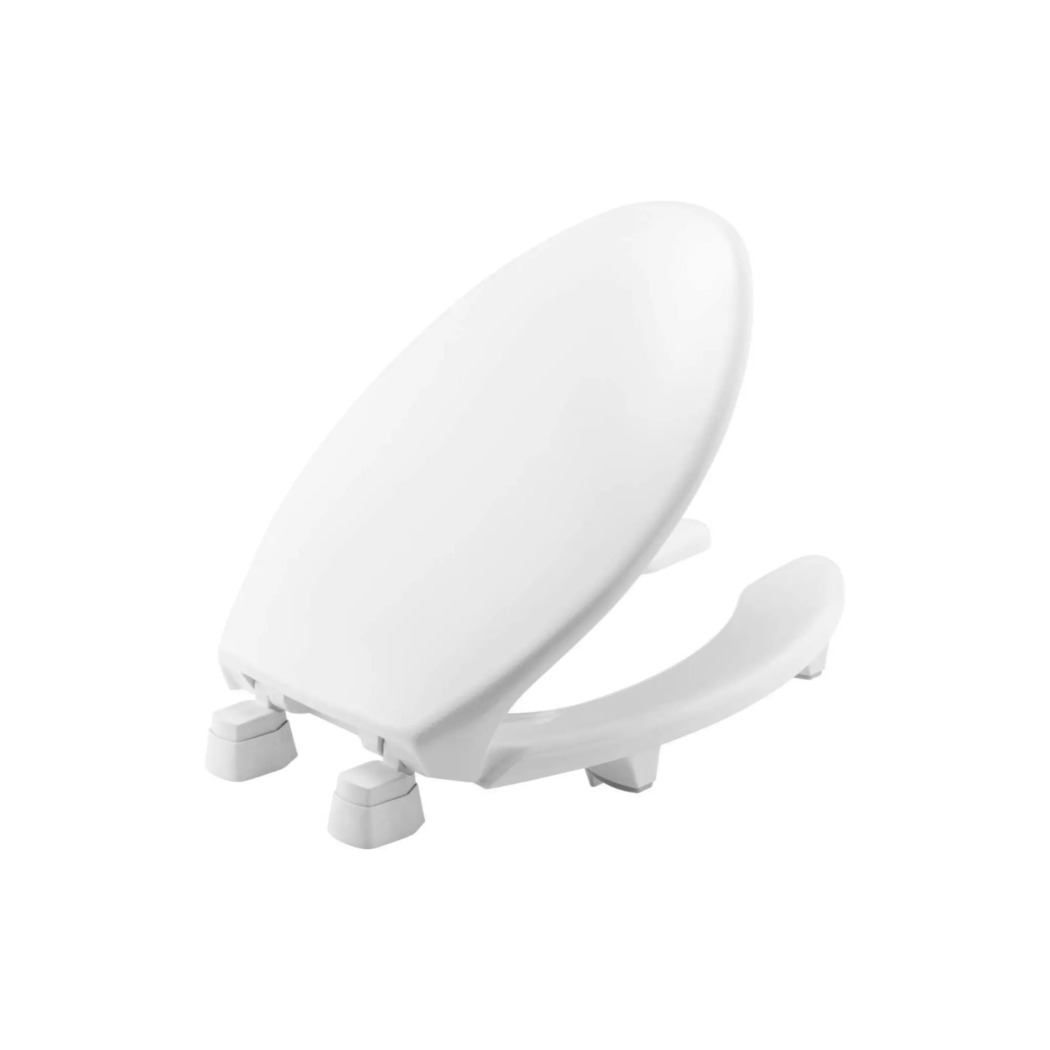 Bemis Medic-Aid Raised Open Front Elongated Toilet Seat with 2-Inch Lift