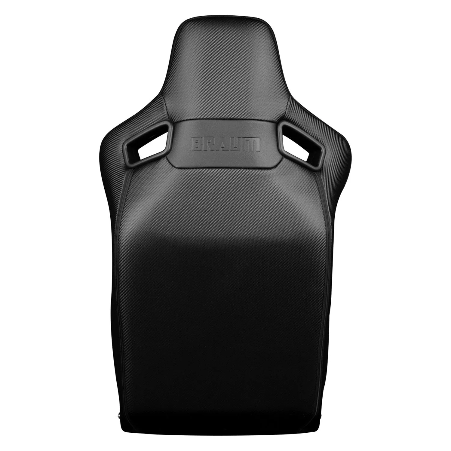 BRAUM Elite-R Fixed Back Bucket Seat [Black Polo Cloth] Black or Red Stitching