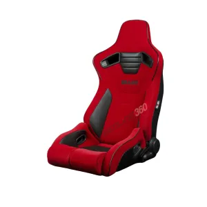 BRAUM Elite-R Racing Seats (Reclinable - Black Trim) Black / Blue / Red Cloth
