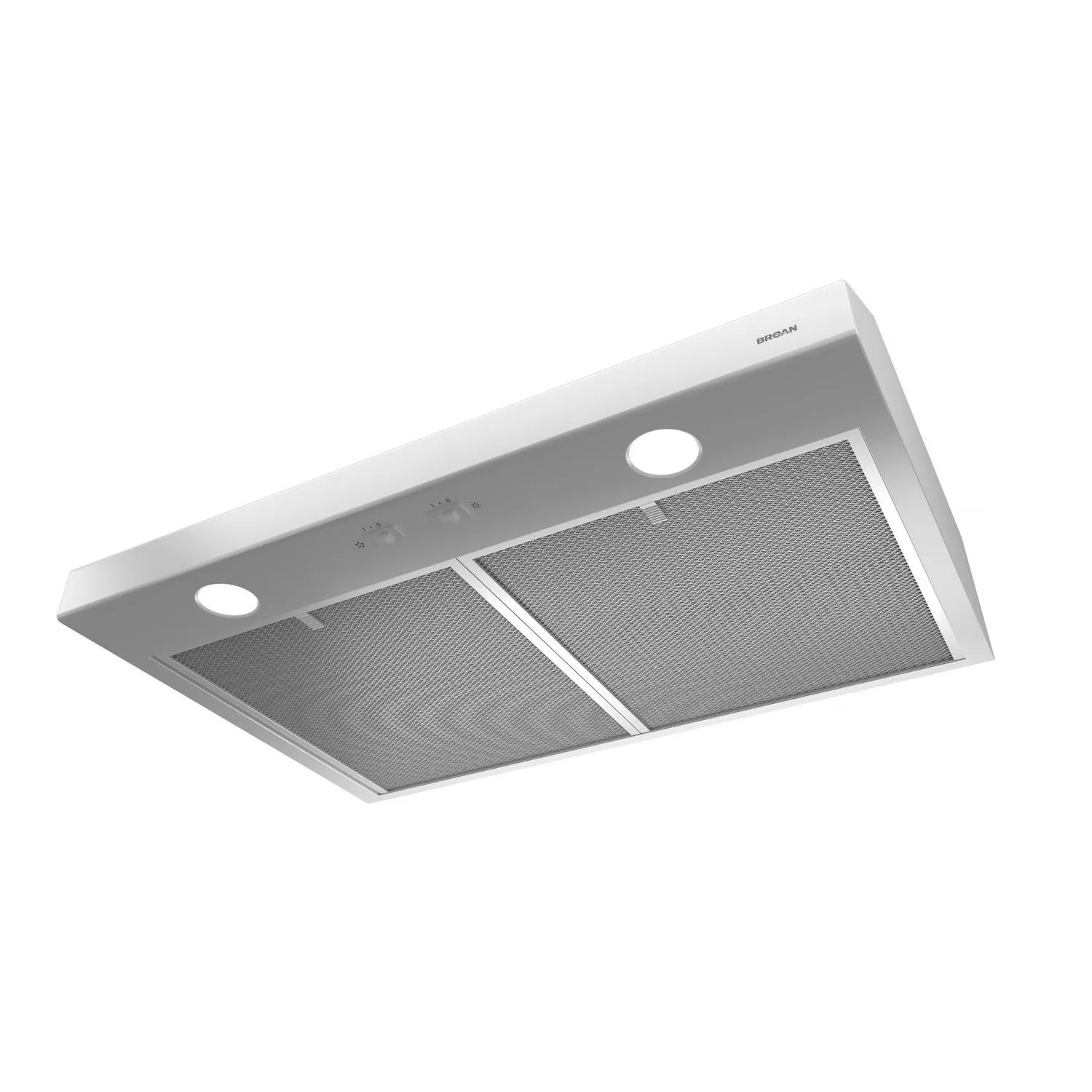 Broan BCSD124WW Glacier 24-Inch 300 Max Blower CFM 5 Sones White Range Hood