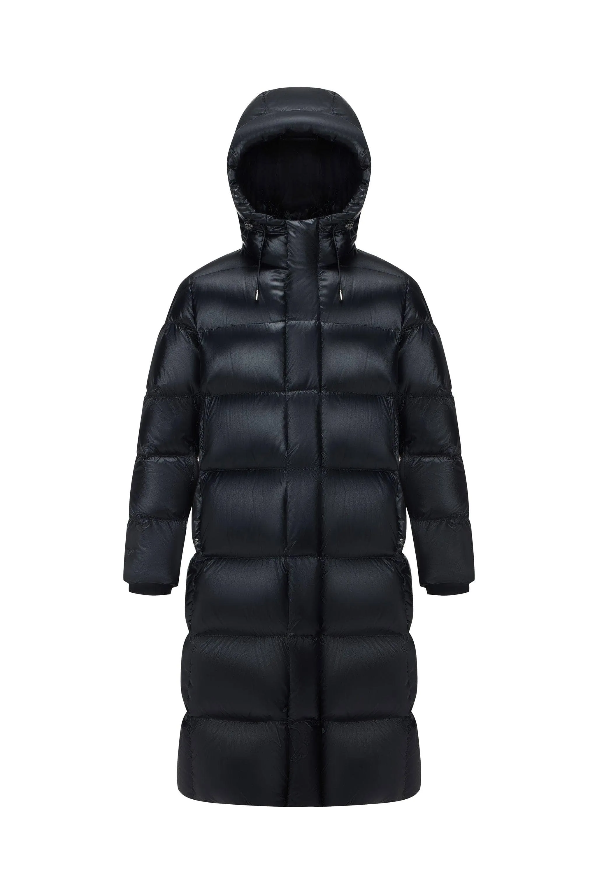 Classic long puffer with hood