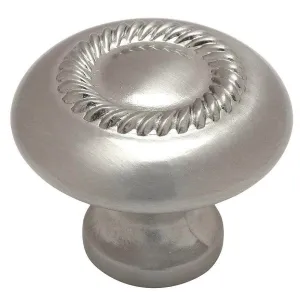 Cosmas 228SN Satin Nickel Rope Cabinet Knob
