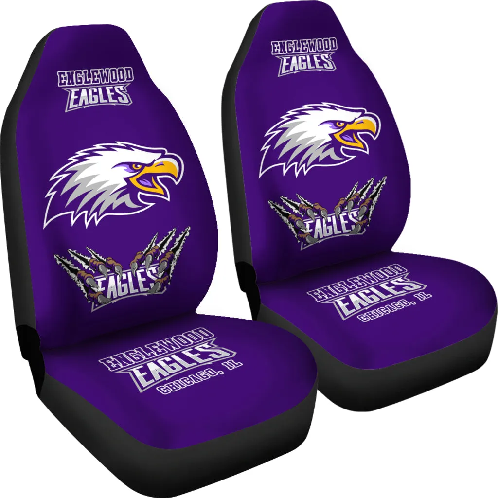 Englewood H.S. Chgo., IL  Car Seat Cover 3C-Purple