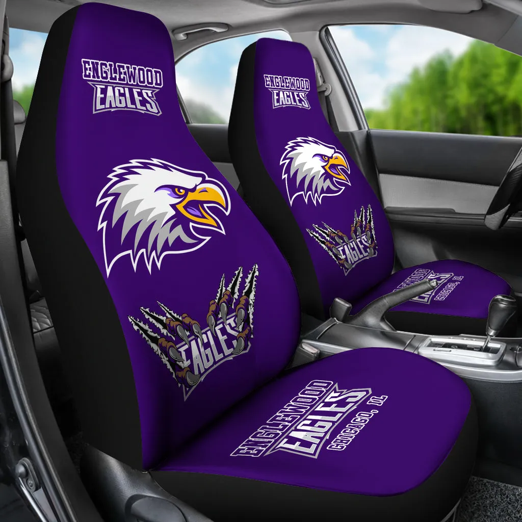 Englewood H.S. Chgo., IL  Car Seat Cover 3C-Purple
