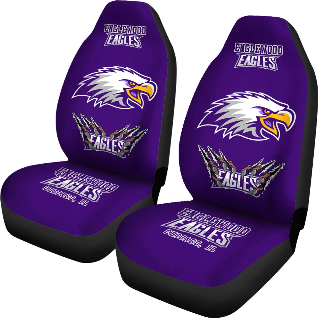 Englewood H.S. Chgo., IL  Car Seat Cover 3C-Purple