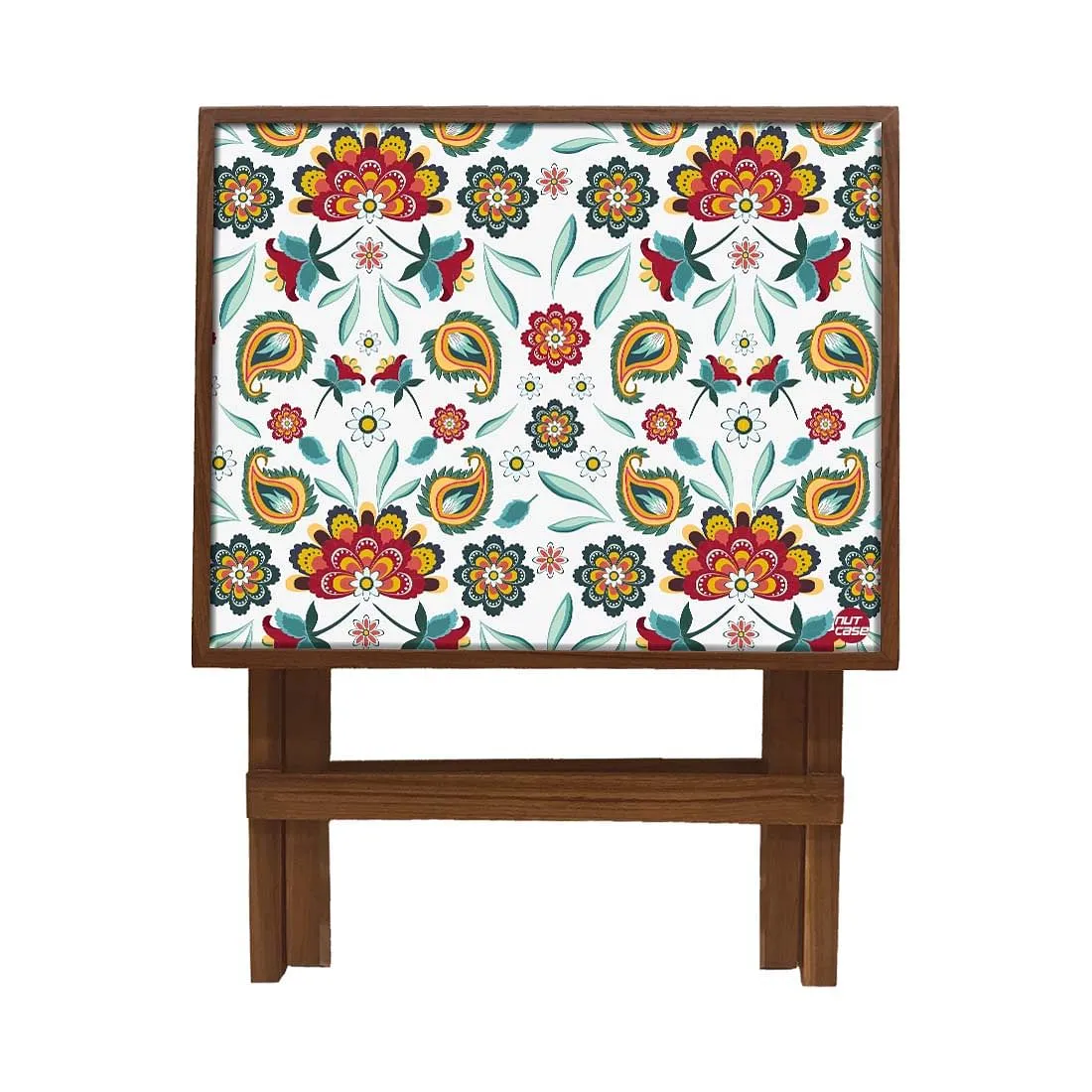 Folding Side Table - Teak Wood - Beautiful Tropical Design