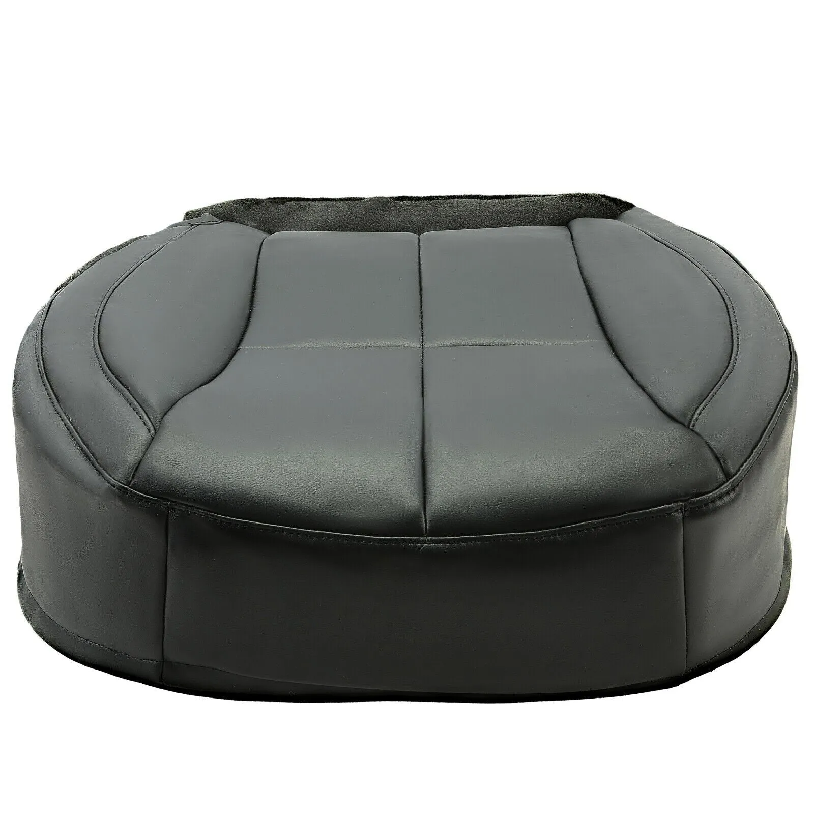 For 2002-04 Jeep Grand Cherokee Driver Bottom Seat Cover Synthetic Leather Black