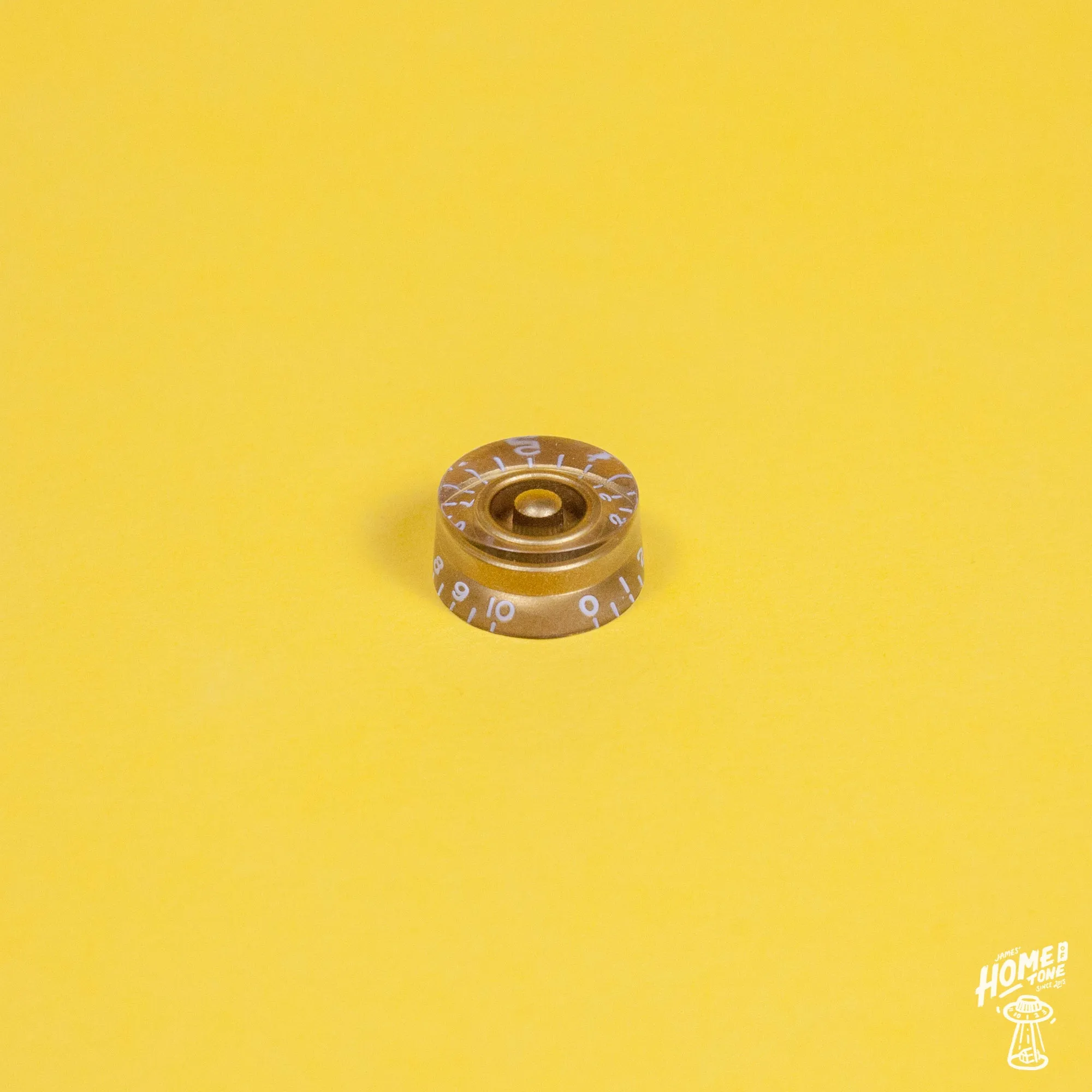 Gibson style 'Speed' Control knob with embossed numbers for 5.95mm 24 Spline USA spec pots