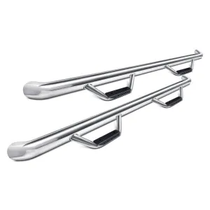 Go Rhino Dominator D2 Side Steps Chevy Silverado Gas (14-19) [Classics - Cab Length] Stainless Steel or Textured Black