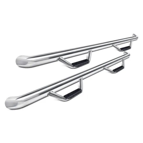 Go Rhino Dominator D2 Side Steps Chevy Silverado Gas (14-19) [Classics - Cab Length] Stainless Steel or Textured Black