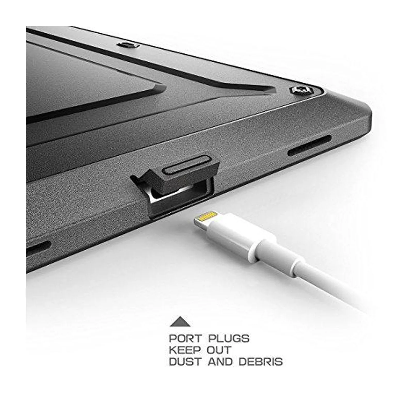 iPad Pro 10.5 inch (2017) Unicorn Beetle Rugged Case with Screen Protector-Black