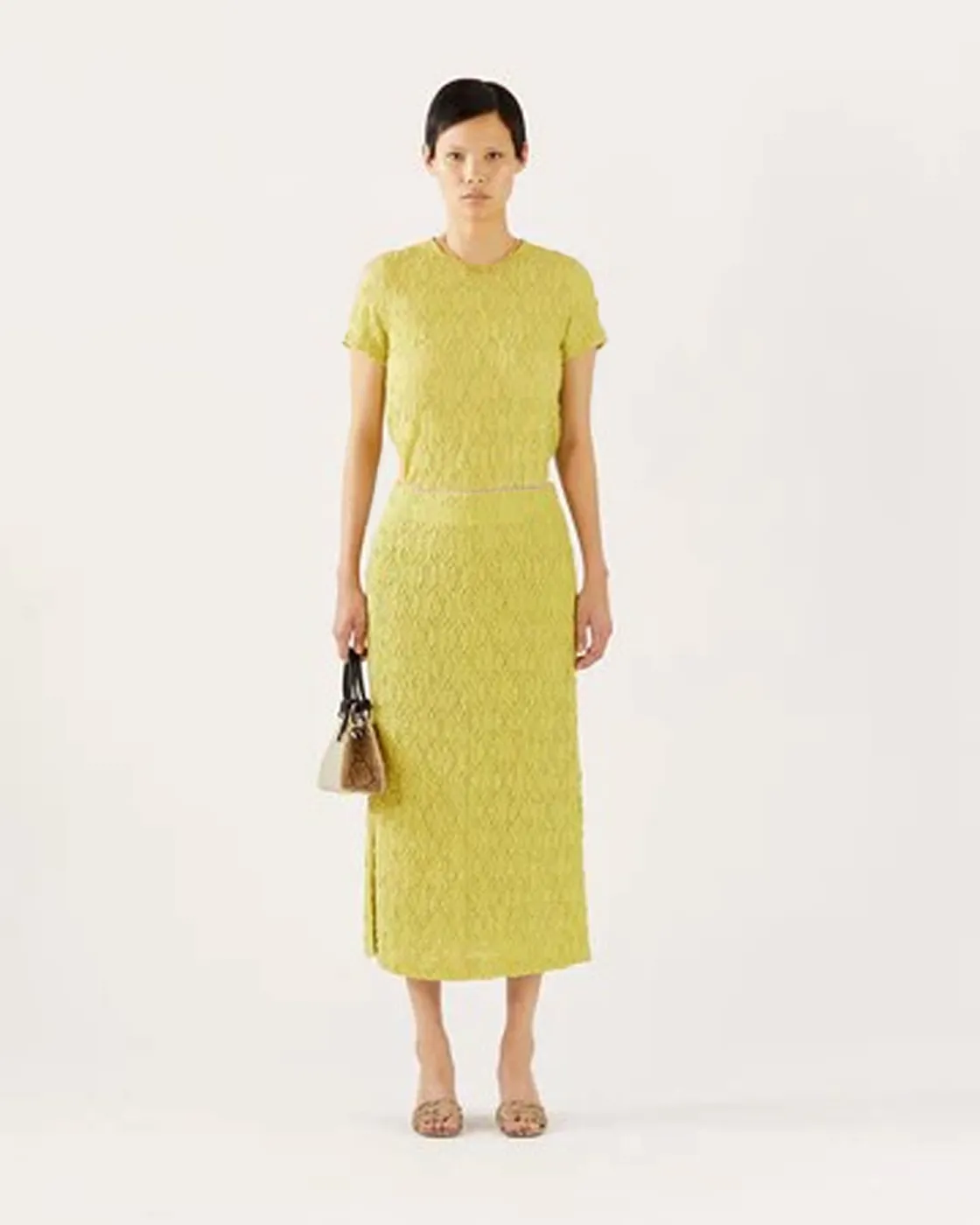 Justine Skirt Check Green