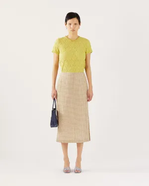 Justine Skirt Check Green
