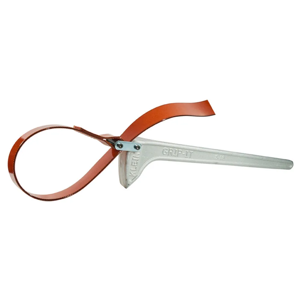 Klein Tools S-18H Grip-It Strap Wrenches, Silver/Red, 18"
