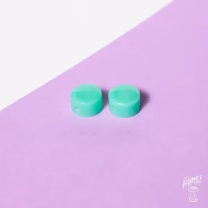Knob Head custom - Jadeite cupcake control knob duo