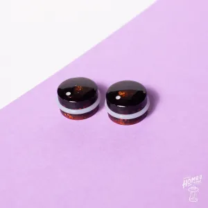 Knob Head custom - Midnight tobacco foil Grip dot control knob duo