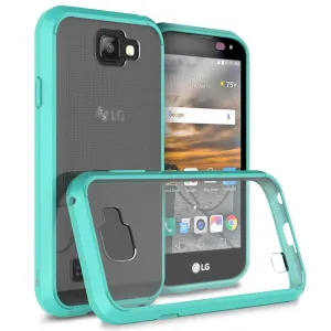 LG K3 Case, Slim Hybrid Armor EZ-Grip Bumper Case for LG K3 - Teal