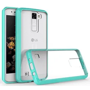 LG K7 | Tribute 5 | Treasure Case, Shock/Impact Resistant Easy-Grip Slim Bumper Case - Teal