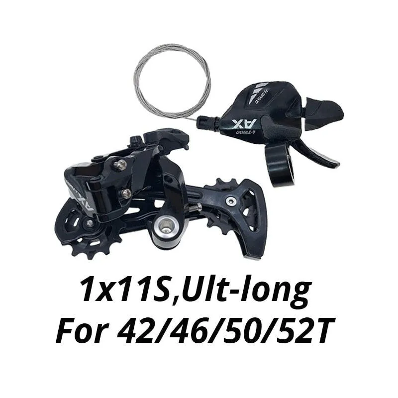 LTWOO AX 1x11 Speed Groupset Shift Lever and Rear Derailleur Long Cage for MTB 42 46T 50T 52T 11v Switch Compatible SHIMANO Sram