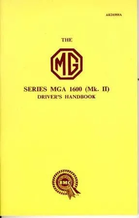 Mg Series Mga 1600 Mark 2 Driver'S Handbook