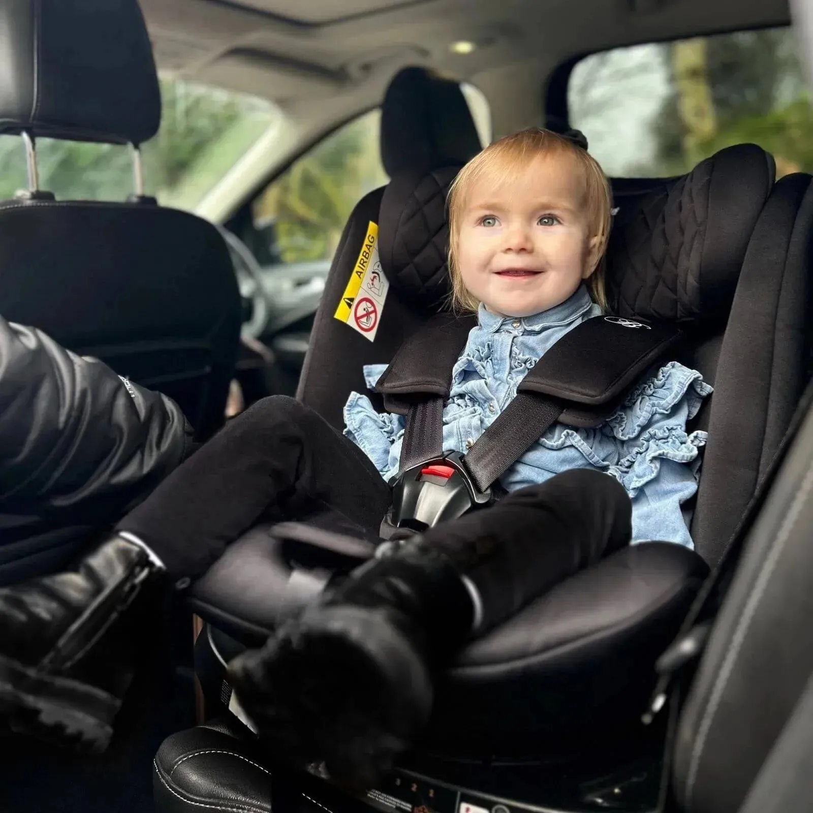 My Babiie Spin Billie Faiers iSize Isofix Car Seat - Quilted Black