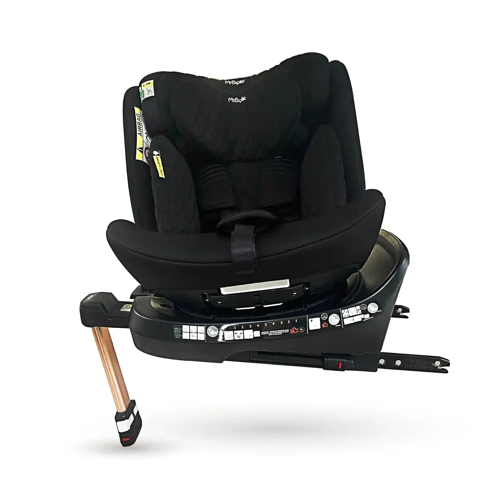 My Babiie Spin Billie Faiers iSize Isofix Car Seat - Quilted Black
