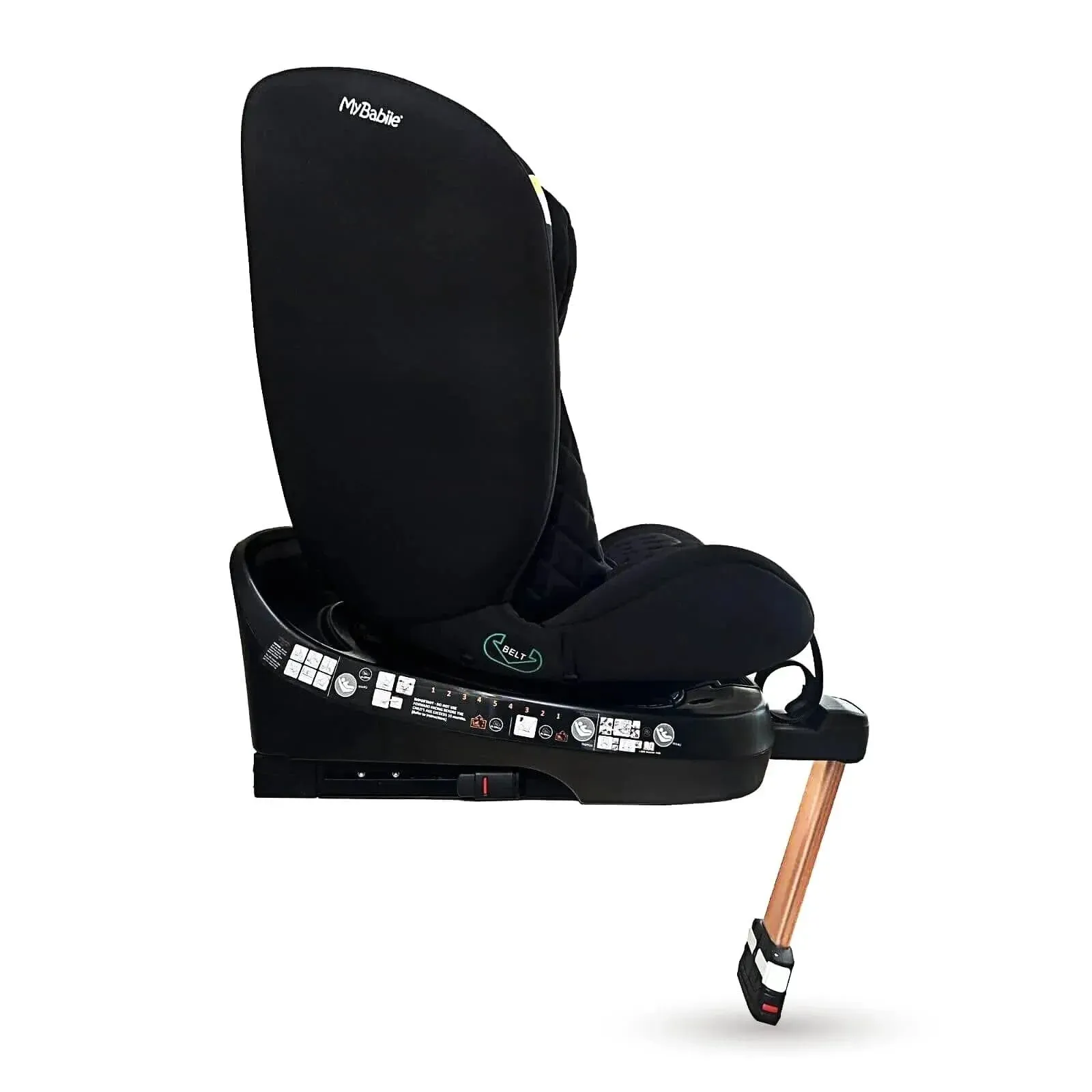 My Babiie Spin Billie Faiers iSize Isofix Car Seat - Quilted Black