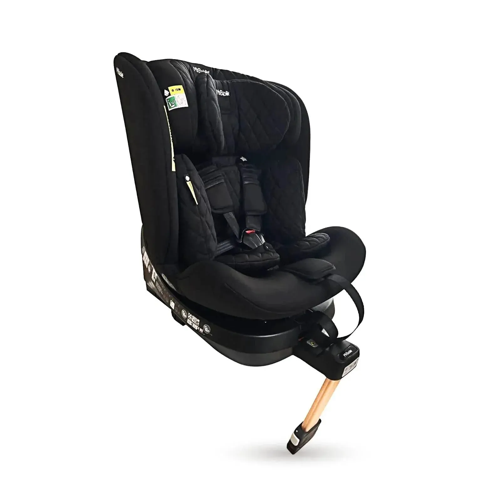 My Babiie Spin Billie Faiers iSize Isofix Car Seat - Quilted Black