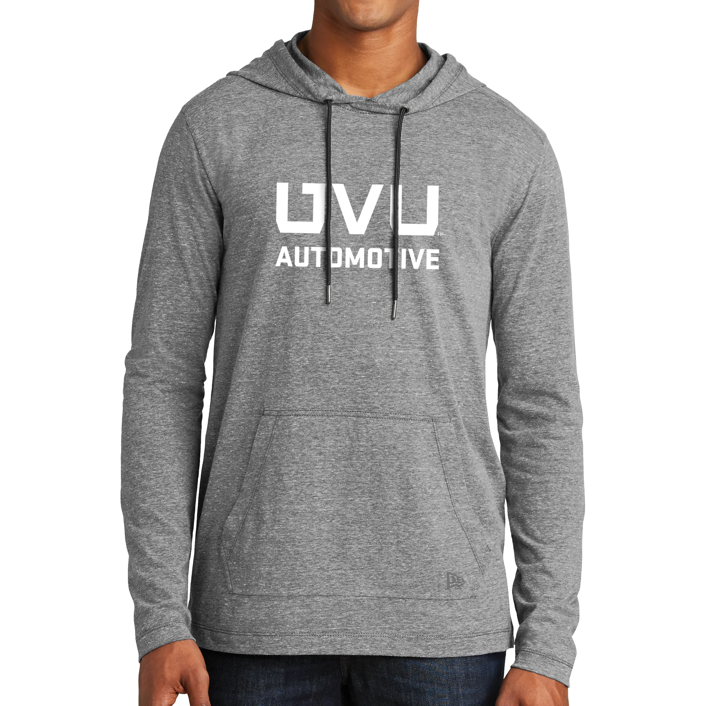 New Era Tri-Blend Performance Pullover Hoodie Tee- UVU Automotive