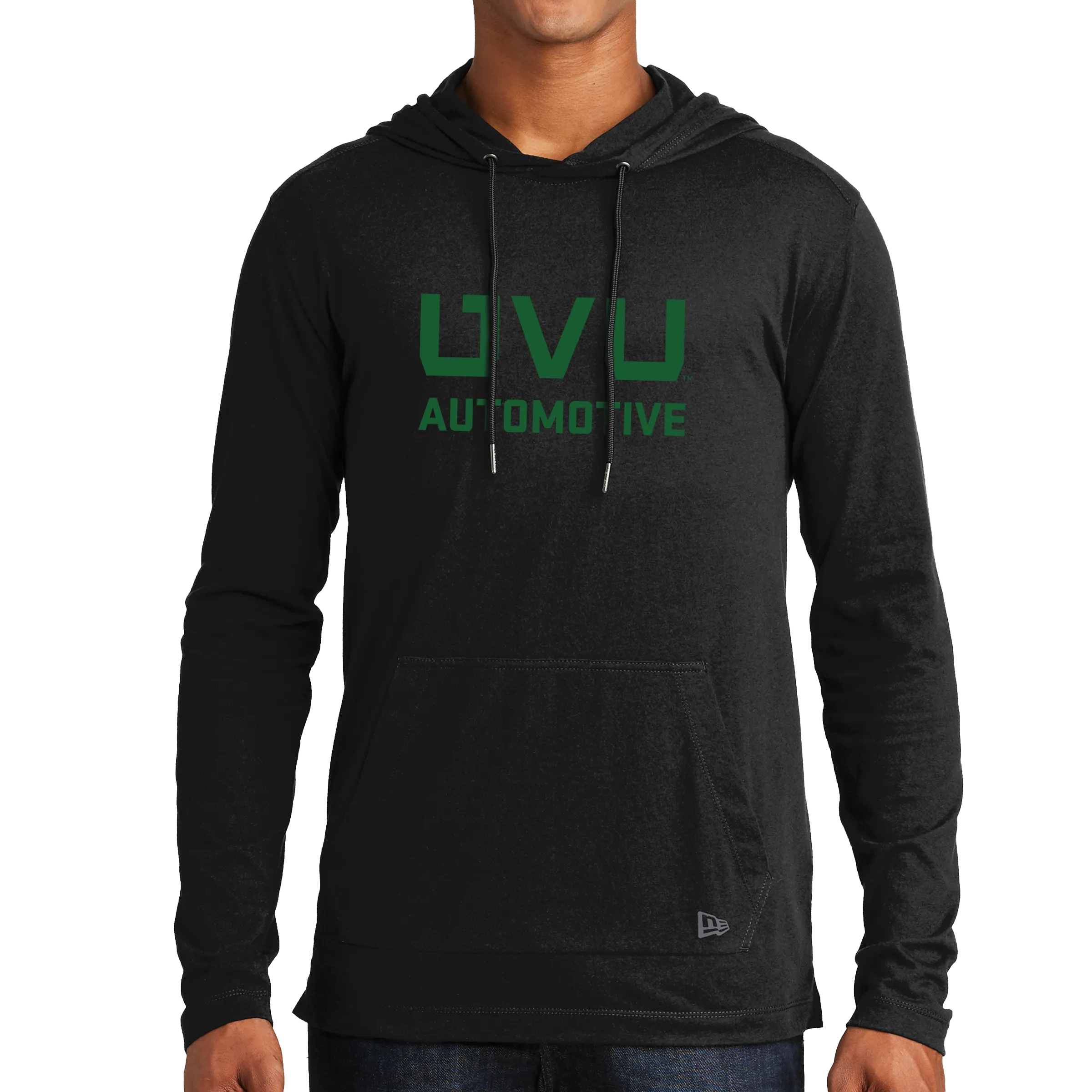 New Era Tri-Blend Performance Pullover Hoodie Tee- UVU Automotive