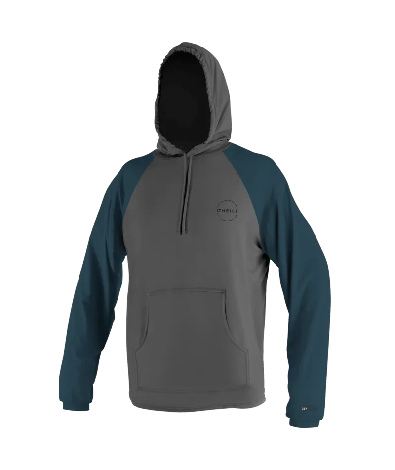 O'Neill 24-7 Traveler L/S Hooded Sun Shirt-Graph/Cadetblu