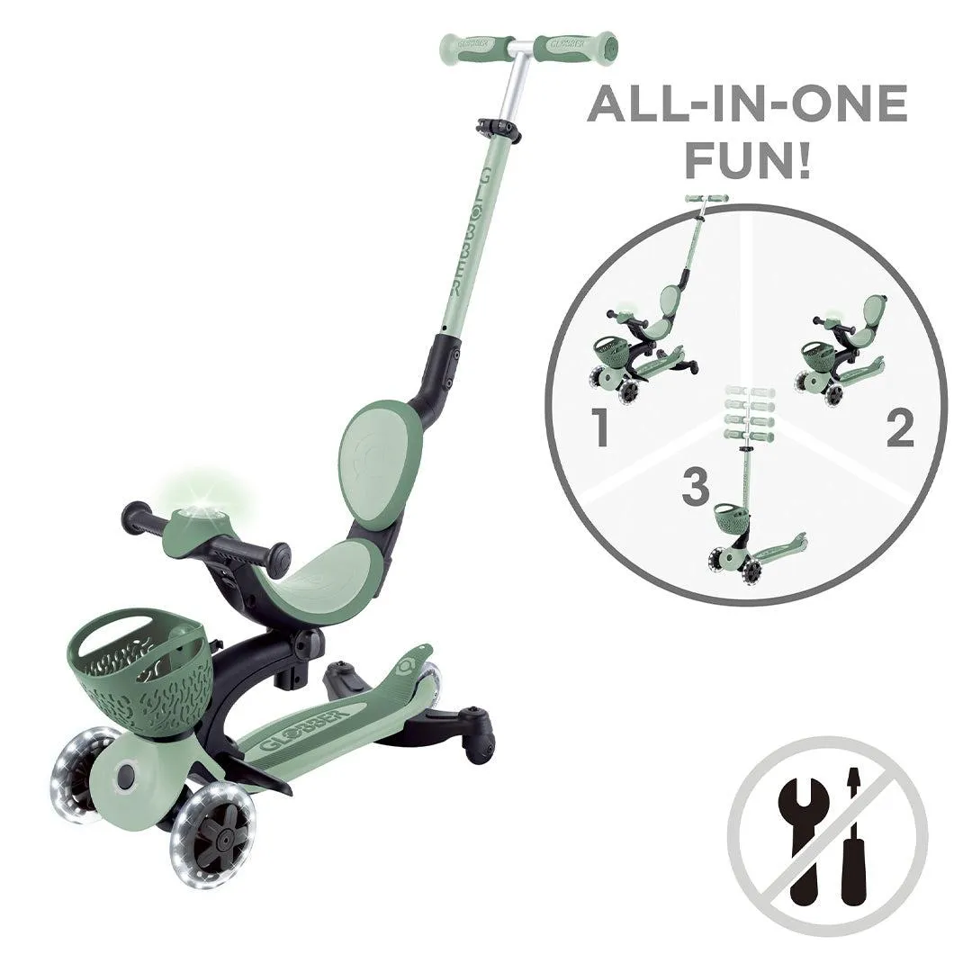 Outlet - Globber Go-Up Baby 360 Lights Scooter - Sage