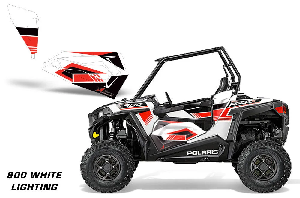 Polaris RZR 900s 2-Door, Lower-Door OEM Graphics