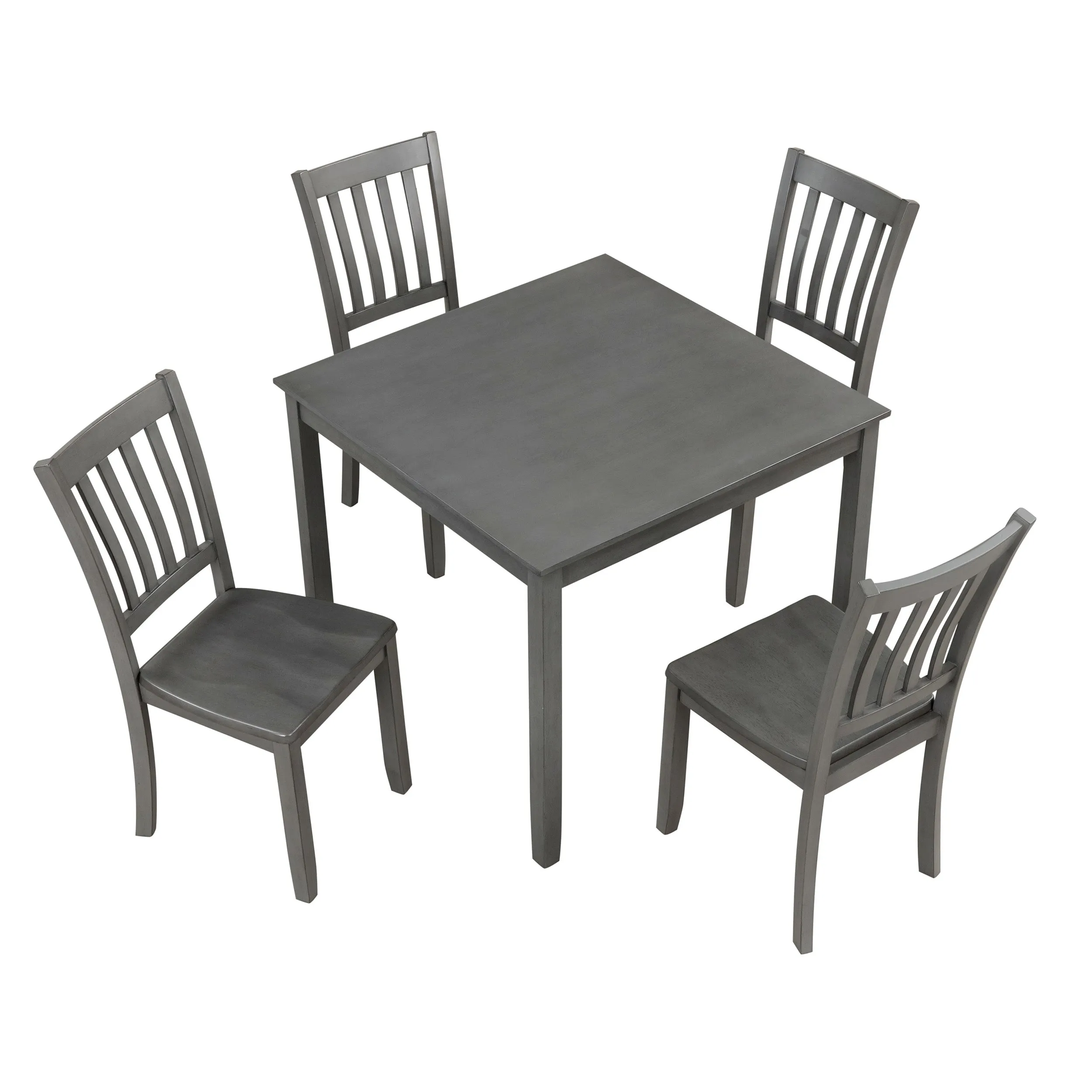 Sherry 5-Piece Square Wood Top Dining Room (Seats-4)