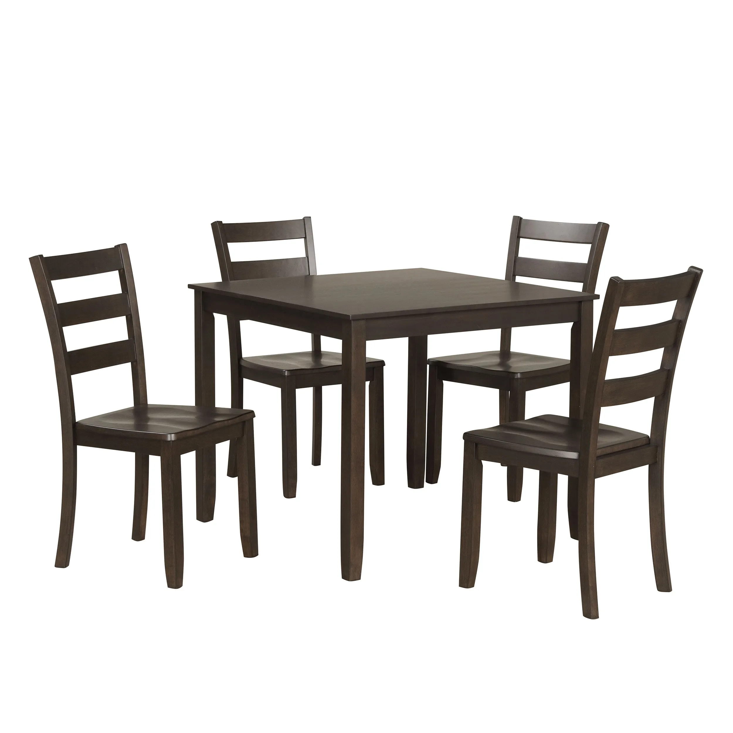 Sherry 5-Piece Square Wood Top Dining Room (Seats-4)