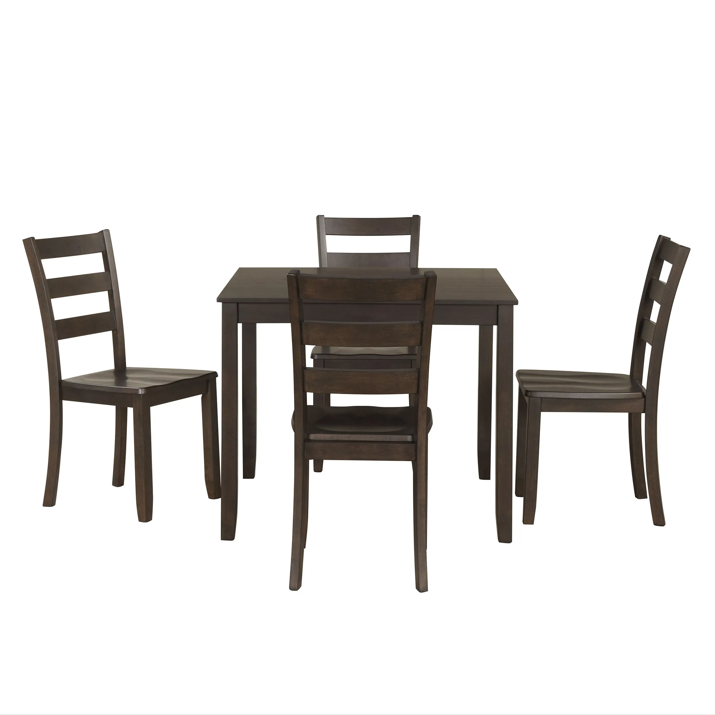 Sherry 5-Piece Square Wood Top Dining Room (Seats-4)