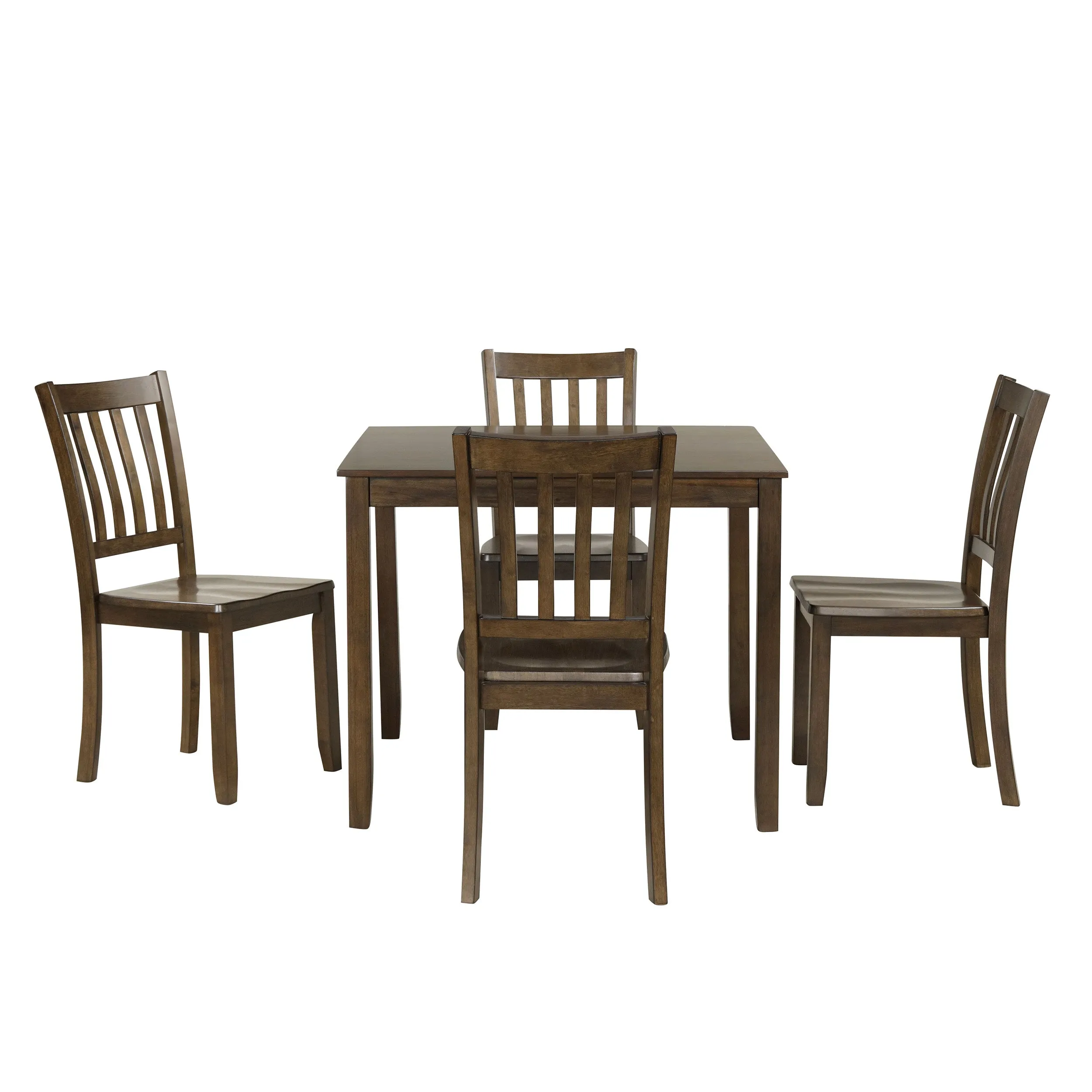 Sherry 5-Piece Square Wood Top Dining Room (Seats-4)