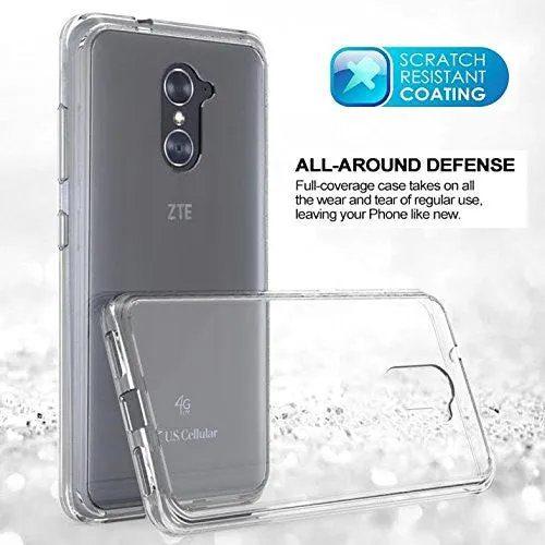 ZTE Grand X Max 2 Case | ZTE Imperial Max/Max Duo EZ-Grip Hybrid Armor Bumper Case Cover for ZTE Grand X Max 2/Imperial Max/Max Duo LTE - Black