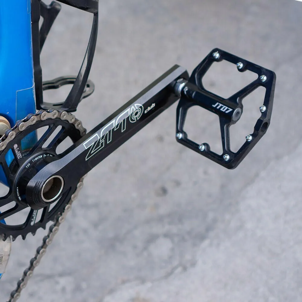 ZTTO MTB CNC Aluminum Alloy Ultralight Flat Pedal AM Enduro Bike Smooth Bearings 9/16 Thread Large Area For Gravel JT07